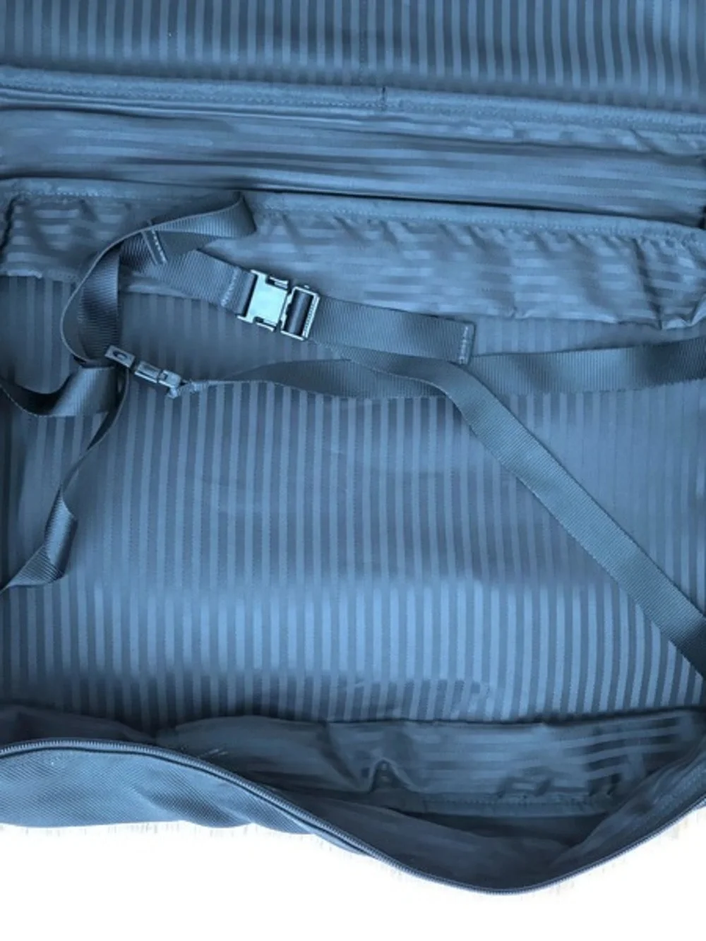 TUMI Black Nylon Expandable Weekender Duffel Bag